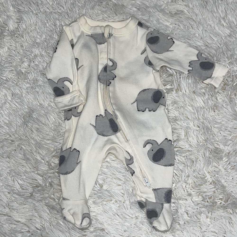 newborn onesie , elephant designs, unisex